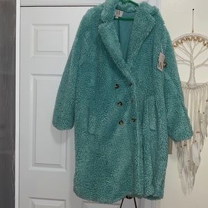 Sherpa full length coat